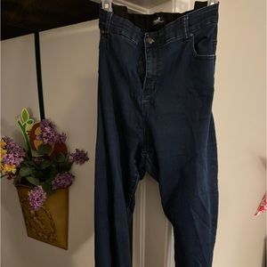 Skinny jeans, new, soft and stretch cotton fabric blend, 24W